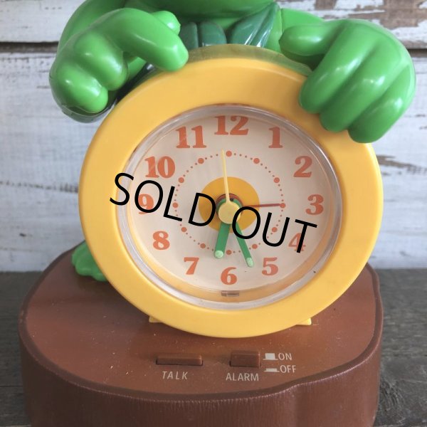 画像6: 80s Vintage Little Green Sprout Talking Alarm Clock (S680) (6)