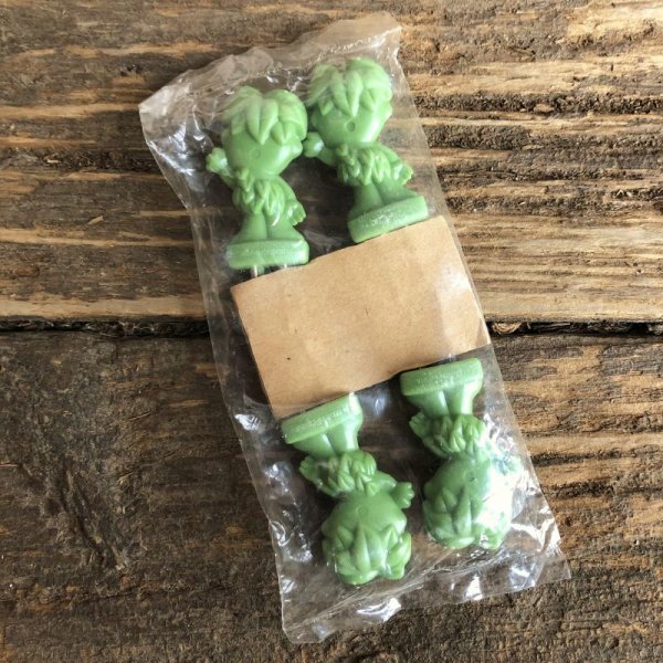 画像2: 80s Vintage Little Green Sprout Decoration Stick (S682) (2)