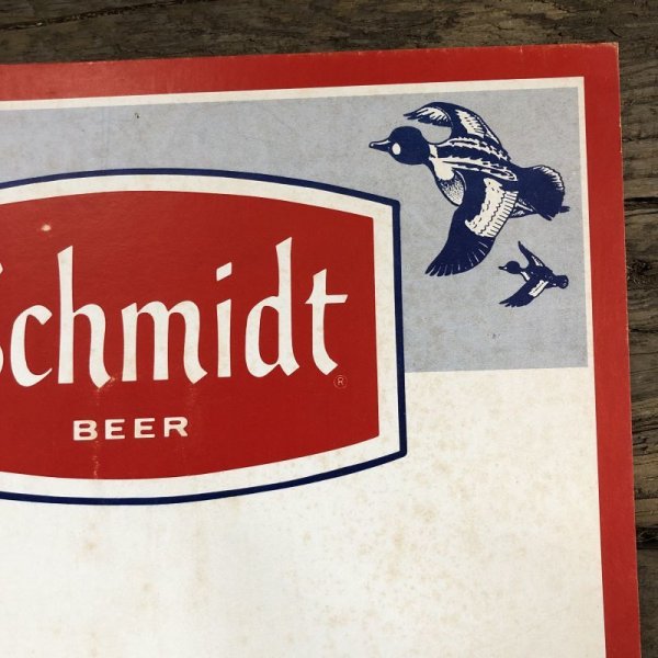 画像4: Vintage Cardboard Sign Schmidt Beer (S733) (4)