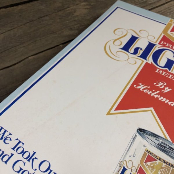 画像5: Vintage Cardboard Sign Heilman Light Beer (S727) (5)