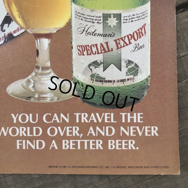 画像3: Vintage Cardboard Sign HEILMAN'S Beer SPECIAL EXPORT (S724) (3)