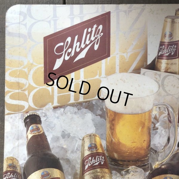 画像3: Vintage Cardboard Sign Schlitz Beer Discover Today's Gusto (S709) (3)