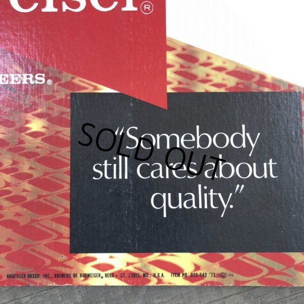 画像2: Vintage Cardboard Sign Budweiser Beer (S725) (2)