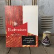 画像1: Vintage Cardboard Sign Budweiser Beer (S725) (1)