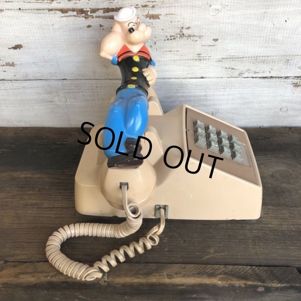 画像2: 80s Vintage Popeye Figure Shoulder Pal w/Telephone (S735)  (2)