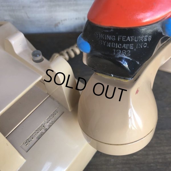 画像5: 80s Vintage Popeye Figure Shoulder Pal w/Telephone (S735)  (5)