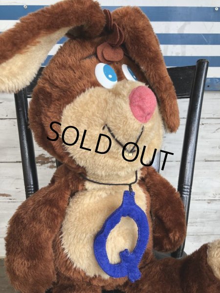 画像8: 80s Vintage RUSS Nestle Quik Plush Bunny Advertising Doll (S736)  (8)