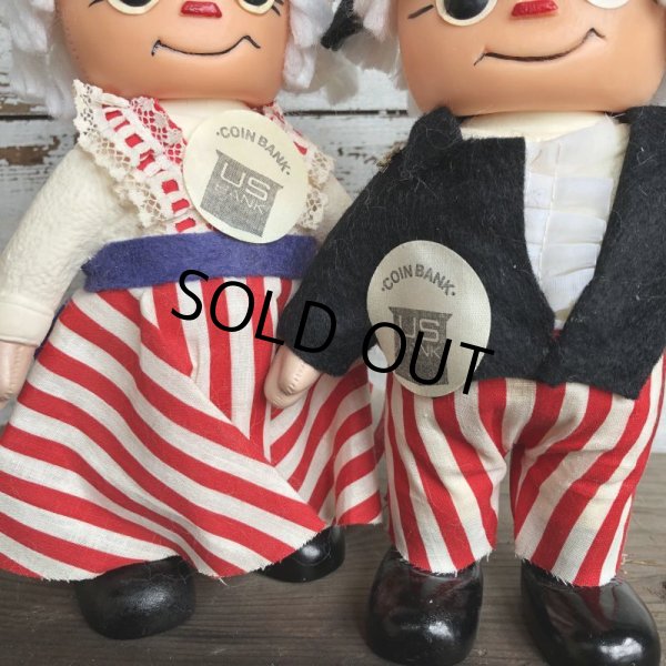 画像5: Vintage 1974 Raggedy Ann & Andy Coin Bank Doll SET (S737)  (5)