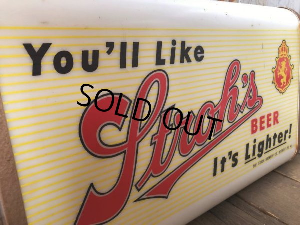 画像6: Vintage Stroh's Beer Double Sided Lighted Sign (S739) (6)