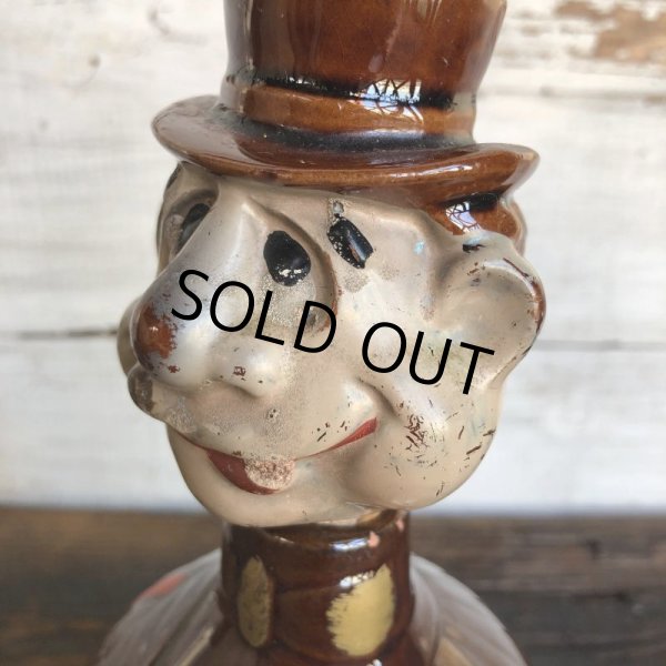 画像9: Vintage Drunken Man Whiskey Decanter Bottle (S749) (9)