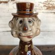 画像10: Vintage Drunken Man Whiskey Decanter Bottle (S749) (10)