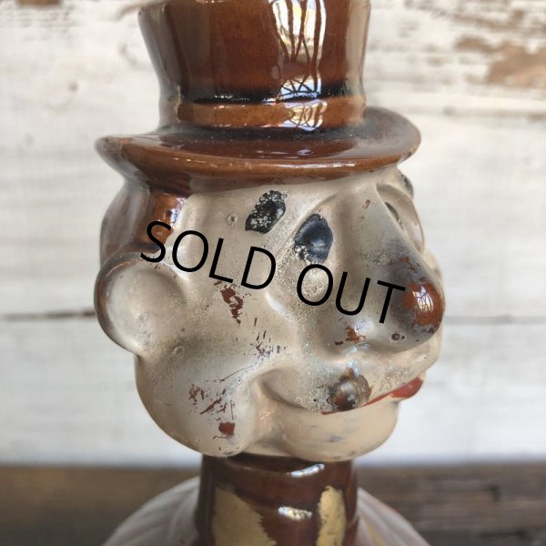 画像8: Vintage Drunken Man Whiskey Decanter Bottle (S749) (8)