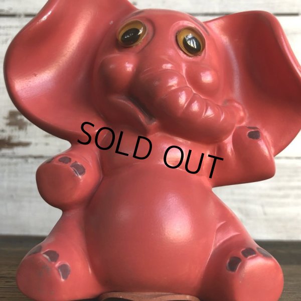 画像9: Vintage Psychedelic Pink Elephant Ceramic Bank (S743) (9)