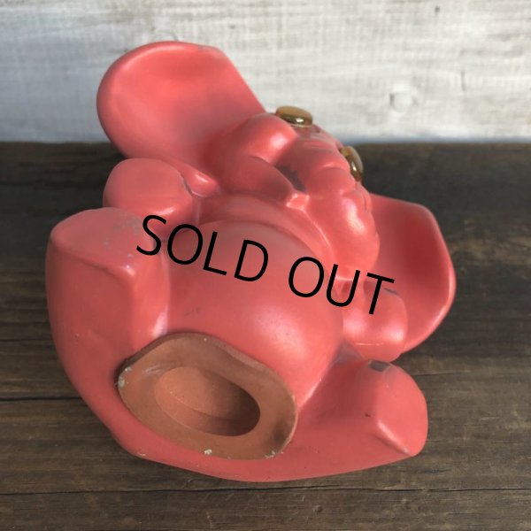 画像6: Vintage Psychedelic Pink Elephant Ceramic Bank (S743) (6)