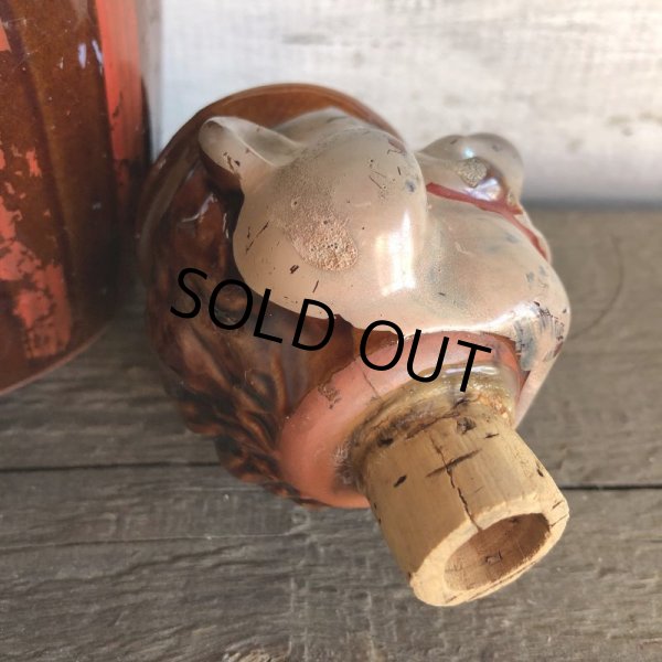 画像7: Vintage Drunken Man Whiskey Decanter Bottle (S749) (7)