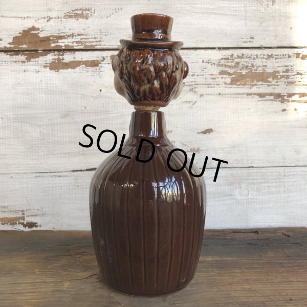 画像3: Vintage Drunken Man Whiskey Decanter Bottle (S749) (3)