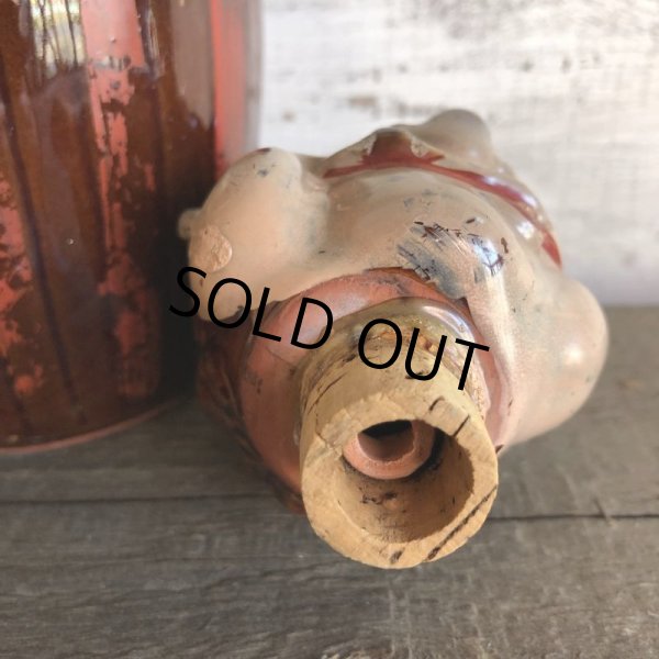 画像6: Vintage Drunken Man Whiskey Decanter Bottle (S749) (6)