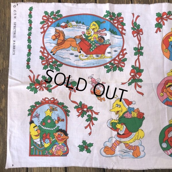 画像4: Vintage sesame Street Ornament Fabric Pillow Cushion Panel (S761) (4)
