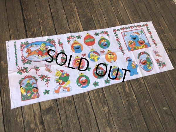 画像2: Vintage sesame Street Ornament Fabric Pillow Cushion Panel (S761) (2)