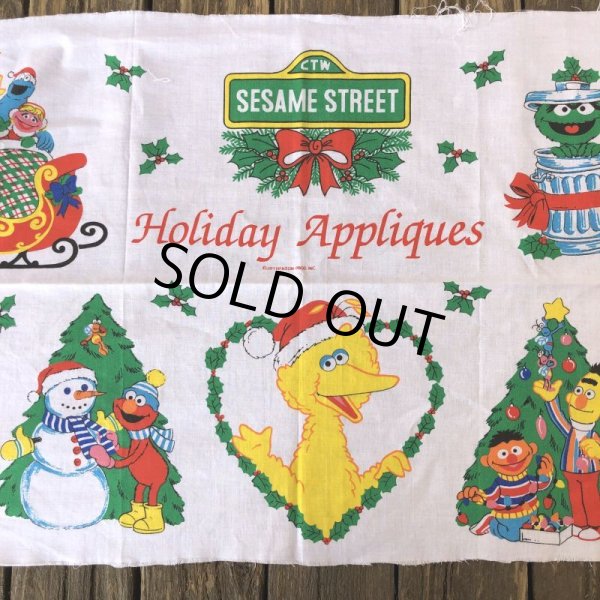 画像4: Vintage sesame Street Ornament Fabric Pillow Cushion Panel (S762) (4)