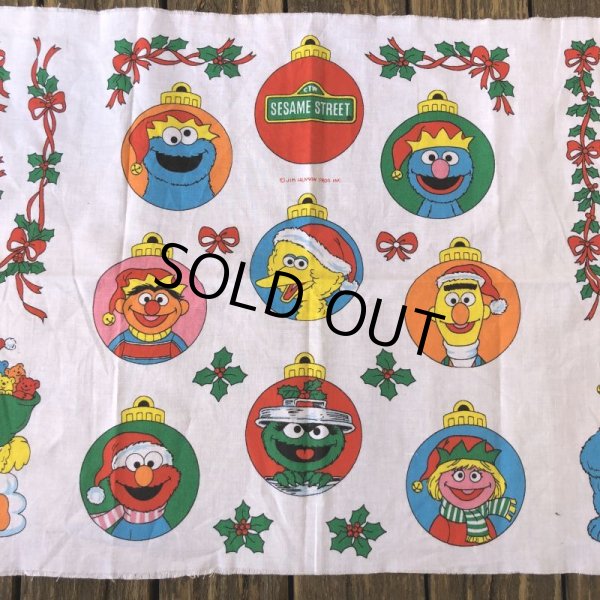 画像5: Vintage sesame Street Ornament Fabric Pillow Cushion Panel (S761) (5)