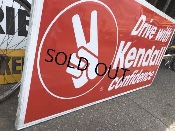 画像7: 70s Vintage KENDALL DRIVE WITH KENDALL CONFIDENCE Metal Sign (S763) (7)