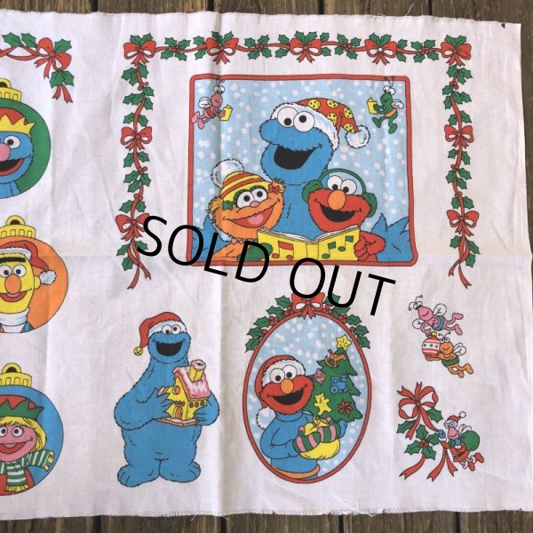 画像6: Vintage sesame Street Ornament Fabric Pillow Cushion Panel (S761) (6)