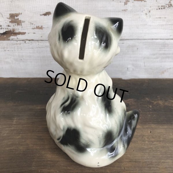 画像3: Vintage Lucky Kitty Ceramic Bank (S775) (3)