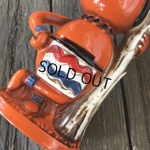 画像9: Vintage Native American Indian Ceramic Bank (S773) (9)