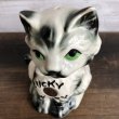 画像5: Vintage Lucky Kitty Ceramic Bank (S775) (5)