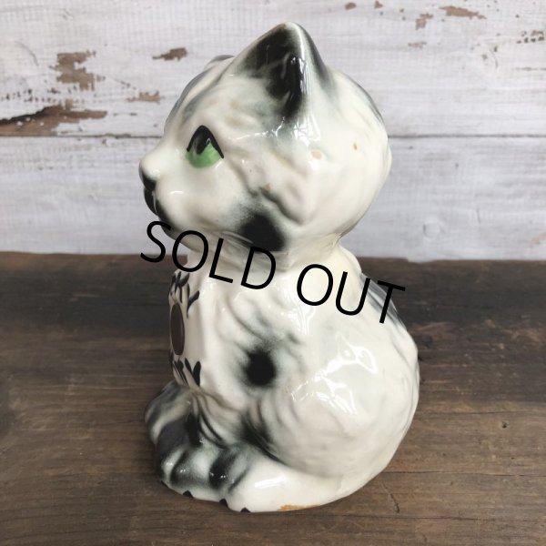 画像2: Vintage Lucky Kitty Ceramic Bank (S775) (2)