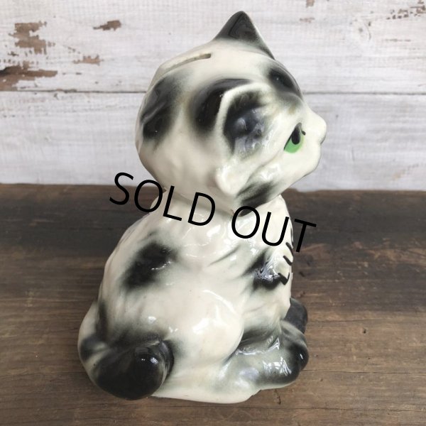 画像4: Vintage Lucky Kitty Ceramic Bank (S775) (4)