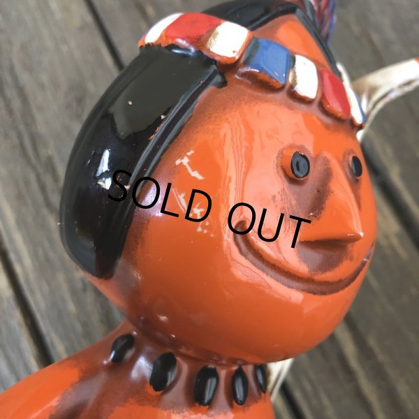 画像6: Vintage Native American Indian Ceramic Bank (S773) (6)