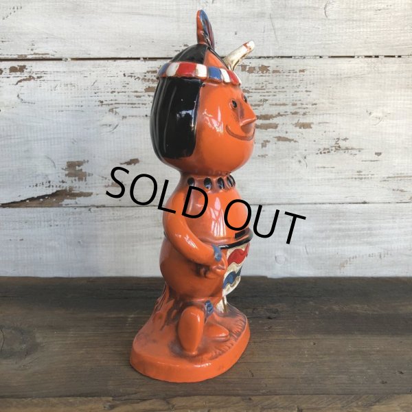 画像4: Vintage Native American Indian Ceramic Bank (S773) (4)