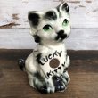画像8: Vintage Lucky Kitty Ceramic Bank (S775) (8)
