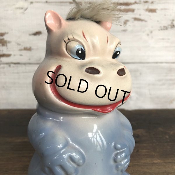 画像10: Vintage Hippo Ceramic Bank (S776) (10)