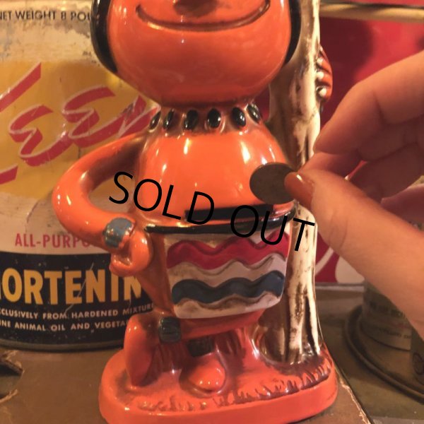 画像10: Vintage Native American Indian Ceramic Bank (S773) (10)