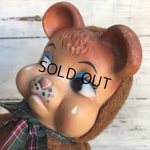 画像7: Vintage Rubber Face Doll Crying Bear (S782) (7)