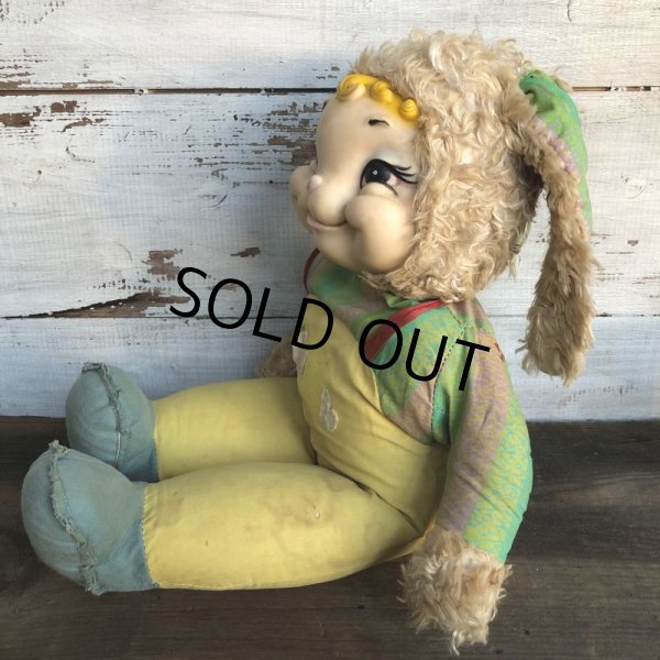 画像3: Vintage Rushton Rubber Face Doll Bunny (S795) (3)