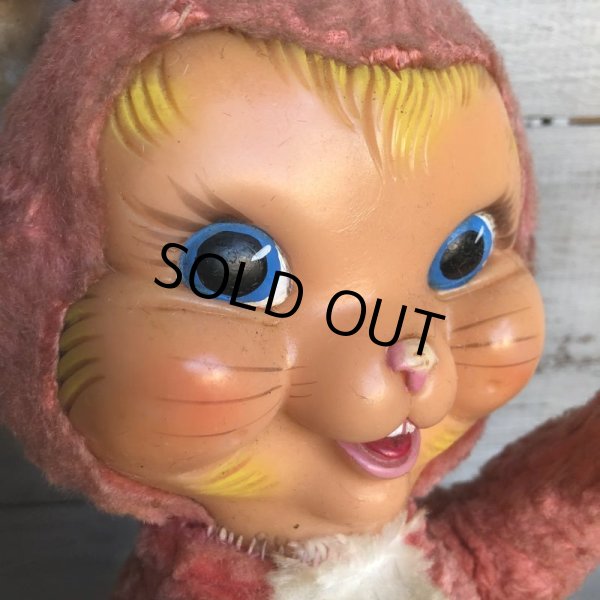 画像5: Vintage Gund Rubber Face Doll Pink Bunny (S793) (5)