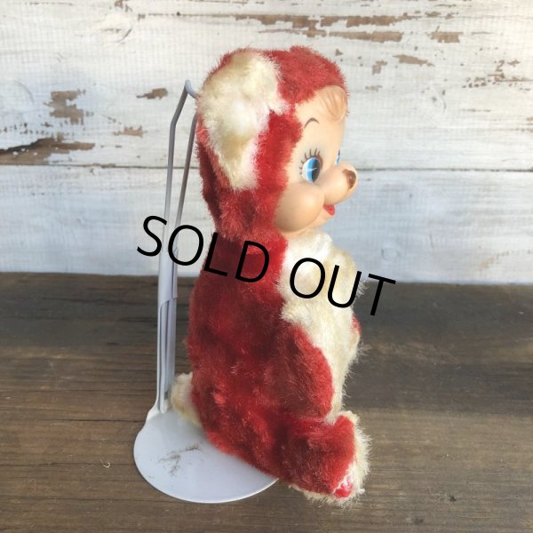 画像3: Vintage Rushton Rubber Face Doll Red Bear (S783) (3)