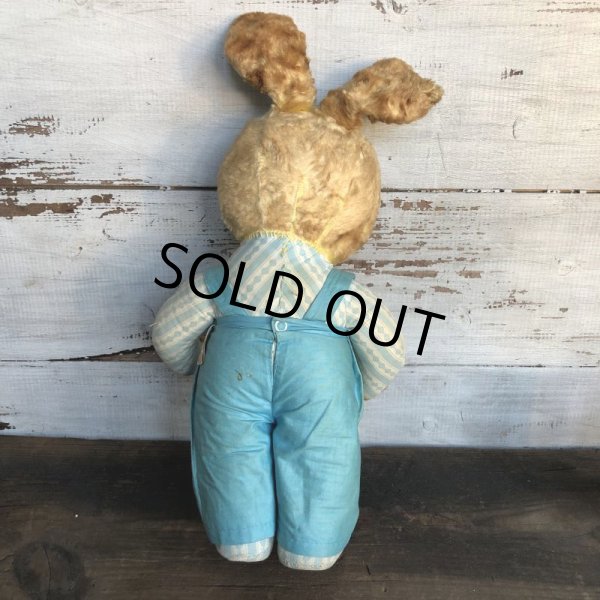 画像3: Vintage Gund Rubber Face Doll Blue Bunny (S792) (3)