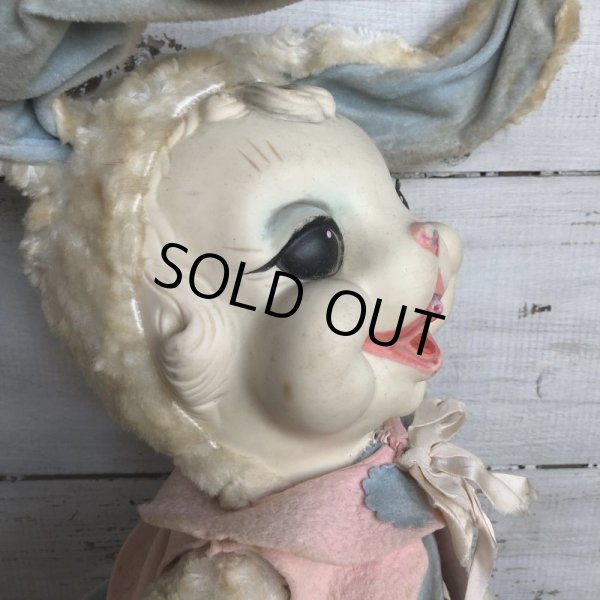画像9: Vintage Rushton Rubber Face Doll Bunny (S797) (9)