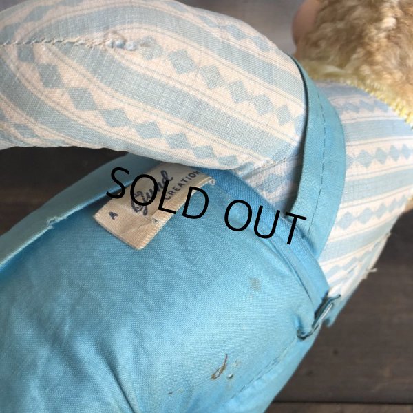 画像9: Vintage Gund Rubber Face Doll Blue Bunny (S792) (9)