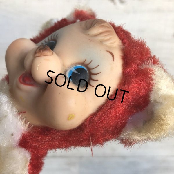 画像6: Vintage Rushton Rubber Face Doll Red Bear (S783) (6)