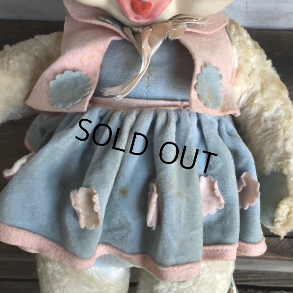 画像6: Vintage Rushton Rubber Face Doll Bunny (S797) (6)