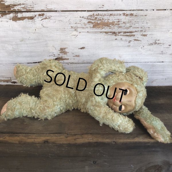 画像2: Vintage Rubber Face Doll Sleep Eyes Bunny (S799) (2)