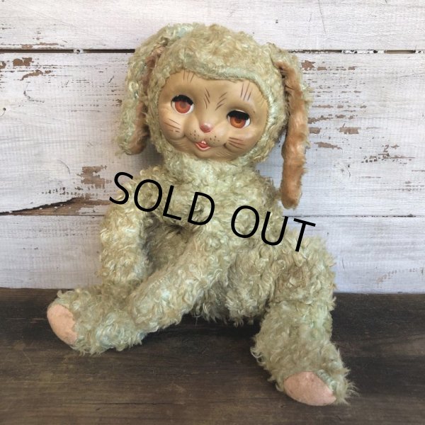 画像3: Vintage Rubber Face Doll Sleep Eyes Bunny (S799) (3)