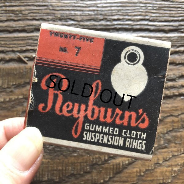 画像4: Vintage Reyburn's Gummed Cloth Suspemsion Rings No.7 (S776) (4)