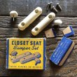 画像1: Vintage Closet Seat Bumper Set (S777) (1)